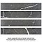 Tinos Black 3-1/8" x 17-3/8" Porcelain Floor & Wall Tile - 30 Tiles Per Case - 12.0 Sq. Ft.