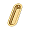 Solid Brass Oblong Pocket or Sliding Door or Window Flush Pull - 3-1/2" - Many Finishes Available