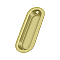 Solid Brass Oblong Pocket or Sliding Door or Window Flush Pull - 3-1/2" - Many Finishes Available