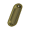 Solid Brass Oblong Pocket or Sliding Door or Window Flush Pull - 3-1/2" - Many Finishes Available