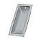 Solid Brass Rectangle Pocket or Sliding Door or Window Flush Pull - 3-5/8" - Many Finishes Available