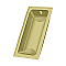 Solid Brass Rectangle Pocket or Sliding Door or Window Flush Pull - 3-5/8" - Many Finishes Available