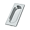Solid Brass Flush Pull for Sliding or Pocket Doors or Windows - 3-7/8" - Multiple Finishes