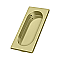 Solid Brass Flush Pull for Sliding or Pocket Doors or Windows - 3-7/8" - Multiple Finishes
