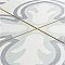 Amberley Orchid Mint 17-3/4" x 17-3/4" Ceramic Tile - Per Case of 6 - 13.32 Square Feet