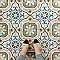 Kings Barna Raval 17-5/8" x 17-5/8" Ceramic Floor and Wall Tile - 5 Tiles Per Case - 10.95 Square Feet