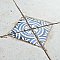 Kings Field Blue 17-3/4" x 17-3/4" Porcelain Floor and Wall Tile - 5 Tiles Per Case - 11.1 Square Feet