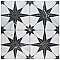 Merzoni Star Marquina 17-7/8" x 17-7/8" Porcelain Floor & Wall Tile - 5 Tiles Per Case - 11.25 Sq. Ft.