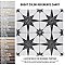 Merzoni Star Marquina 17-7/8" x 17-7/8" Porcelain Floor & Wall Tile - 5 Tiles Per Case - 11.25 Sq. Ft.