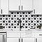 Merzoni Star Marquina 17-7/8" x 17-7/8" Porcelain Floor & Wall Tile - 5 Tiles Per Case - 11.25 Sq. Ft.