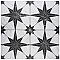 Merzoni Star Marquina 17-7/8" x 17-7/8" Porcelain Floor & Wall Tile - 5 Tiles Per Case - 11.25 Sq. Ft.