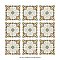 Kings Paname Bastille 17-5/8" x 17-5/8" Ceramic Floor and Wall Tile - 5 Tiles Per Case - 10.95 Square Feet