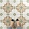Kings Paname Bastille 17-5/8" x 17-5/8" Ceramic Floor and Wall Tile - 5 Tiles Per Case - 10.95 Square Feet