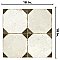Kings Yard Nero 17-5/8" x 17-5/8" Ceramic Floor & Wall Tile - 5 Tiles Per Case - 10.95 Sq. Ft.