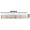 Unique 6" x 35-7/8" Porcelain Floor and Wall Tile - 7 Tiles Per Case - 10.71 Sq. Ft.