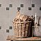 Kings Brush Square 8-3/4" x 8-3/4" Porcelain Floor and Wall Tile - 13 Tiles Per Case - 7.15 Square Feet
