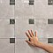Kings Brush Square 8-3/4" x 8-3/4" Porcelain Floor and Wall Tile - 13 Tiles Per Case - 7.15 Square Feet
