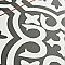 Berkeley Black II 17-5/8" x 17-5/8" Ceramic Floor/Wall Tile - 6 Tiles Per Case - 13.14 Sq. Ft.