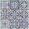 Faenza Azul 13" x 13" Ceramic Tile - Per Case of 10 - 12 Sq. Ft. Per Case