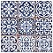 Faenza Azul 13" x 13" Ceramic Tile - Per Case of 10 - 12 Sq. Ft. Per Case