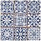 Faenza Azul 13" x 13" Ceramic Tile - Per Case of 10 - 12 Sq. Ft. Per Case