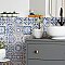 Faenza Azul 13" x 13" Ceramic Tile - Per Case of 10 - 12 Sq. Ft. Per Case