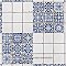 Faenza Azul 13" x 13" Ceramic Tile - Per Case of 10 - 12 Sq. Ft. Per Case