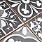 Faenza Nero 13" x 13" Ceramic Tile - Per Case of 10 - 12 Sq. Ft. Per Case