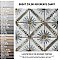 Harmonia Kings Marrakech Blue 13"x13"Ceramic Tile - Sold Per Case of 10 - 12.19 Square Feet