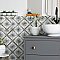 Harmonia Kings Marrakech Blue 13"x13"Ceramic Tile - Sold Per Case of 10 - 12.19 Square Feet