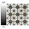 Harmonia Kings Star Nero 13"x13" Ceramic Tile - Sold Per Case of 10 - 12.19 Square Feet