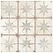 Harmonia Kings Star White 13" x 13" Ceramic Floor/Wall Tile - 10 Tiles Per Case - 12.0 Sq. Ft.