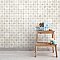 Harmonia Kings Star White 13" x 13" Ceramic Floor/Wall Tile - 10 Tiles Per Case - 12.0 Sq. Ft.