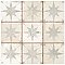 Harmonia Kings Star White 13" x 13" Ceramic Floor/Wall Tile - 10 Tiles Per Case - 12.0 Sq. Ft.