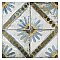 Kings Marrakech Blue 17-5/8"x17-5/8" Ceramic Floor and Wall Tile - Per Case of 5 -10.95 Square Feet