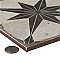 Kings Star Ara Nero 17.63"x17.63" Ceramic Floor and Wall Tile - Per Case of 5 -10.95 Square Feet