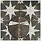 Kings Star Night Black and White 17-5/8" x 17-5/8" Ceramic Tile - Sold Per Case of 5 - 11.02 Square Feet Per Case