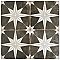 Kings Star Night Black and White 17-5/8" x 17-5/8" Ceramic Tile - Sold Per Case of 5 - 11.02 Square Feet Per Case