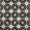 Kings Star Night Black and White 17-5/8" x 17-5/8" Ceramic Tile - Sold Per Case of 5 - 11.02 Square Feet Per Case