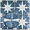 Kings Star Sky Blue and White 17-5/8" x 17-5/8" Ceramic Tile - Sold Per Case of 5 - 11.02 Square Feet Per Case