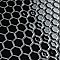Hudson 1" Hex Glossy Black 11-7/8" x 13-1/4" Porcelain Mosaic Tile - Case of 10 Pieces - 11.2 Square Feet Per Case