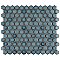Hudson 1" Hex Marine Blue 11-7/8" x 13-1/4" Porcelain Mosaic Tile - Case of 10 Pieces - 11.2 Square Feet Per Case