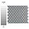 Hudson 1" Hex Silk White 11-7/8" x 13-1/4" Porcelain Mosaic Tile - Case of 10 Pieces - 11.2 Square Feet Per Case