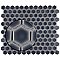 Hudson 1" Hex Storm Grey 11-7/8" x 13-1/4" Porcelain Mosaic Tile - Case of 10 Pieces - 11.2 Square Feet Per Case