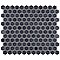 Hudson 1" Hex Storm Grey 11-7/8" x 13-1/4" Porcelain Mosaic Tile - Case of 10 Pieces - 11.2 Square Feet Per Case