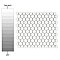 Hudson 1" Hex Crystalline White 11-7/8" x 13-1/4" Porcelain Mosaic Tile - Case of 10 Pieces - 11.2 Square Feet Per Case