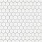 Hudson 1" Hex Crystalline White 11-7/8" x 13-1/4" Porcelain Mosaic Tile - Case of 10 Pieces - 11.2 Square Feet Per Case