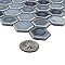 Hudson 1" Hex Stillwater 11-7/8" x 13-1/4" Porcelain Mosaic Tile - 10 Tiles Per Case - 11.2 Sq. Ft.