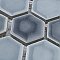 Hudson 1" Hex Stillwater 11-7/8" x 13-1/4" Porcelain Mosaic Tile - 10 Tiles Per Case - 11.2 Sq. Ft.