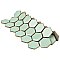 Hudson Due 2" Hex Light Green 10-7/8" x 12-5/8" Porcelain Mosaic Tile -10 Sheets Per Case -9.7 Sq. Ft.